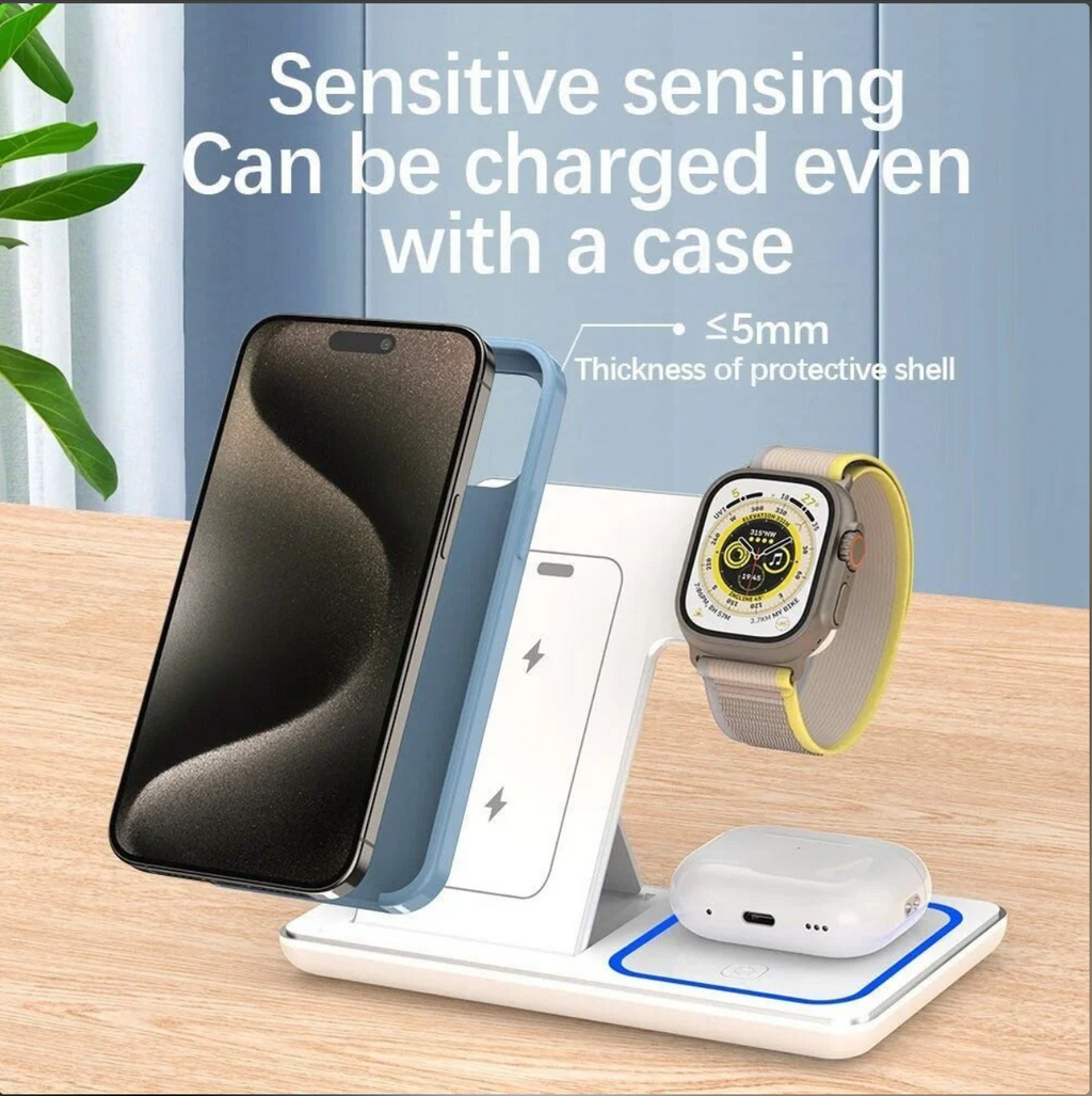 TrioCharge™ 3-in-1 Wireless Charging Dock